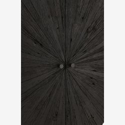 J-Line - Rundt bar skab m. 2 lger 105x160x38cm, Sort