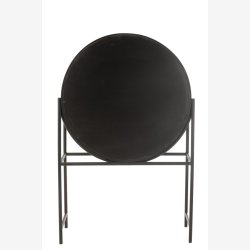 J-Line - Rundt bar skab m. 2 lger 105x160x38cm, Sort