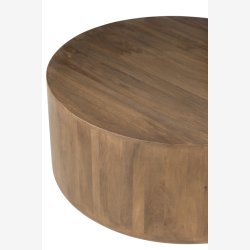 J-Line - St m. To borde i moderne design 75/50x30/50cm, Brun 