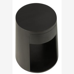 J-Line - Sidebord m. opbevarings rum 40x50x40cm, Sort