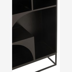 J-Line - Reol m. 8 rum 90x168x33cm, Sort