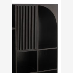 J-Line - Reol m. 8 rum 90x168x33cm, Sort