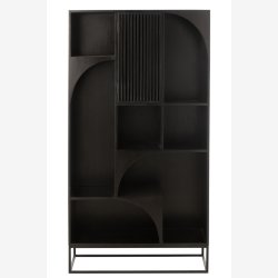 J-Line - Reol m. 8 rum 90x168x33cm, Sort