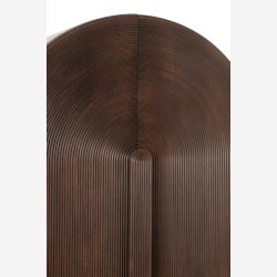 J-line - Skab m. 3 hylder i tr 90x185x45cm, Brun 