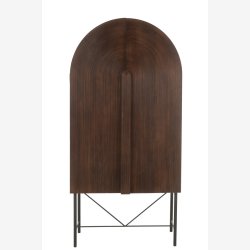 J-line - Skab m. 3 hylder i tr 90x185x45cm, Brun 