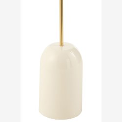 j-line - Sidebord i moderne design i metal 30x68x30cm, Hvid og Guld 