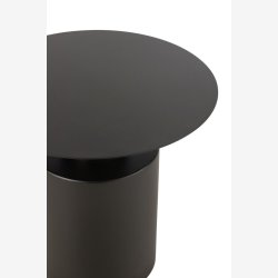 J-Line - Rundt sidebord i metal 55x51x55cm, Sort
