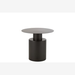 J-Line - Rundt sidebord i metal 55x51x55cm, Sort