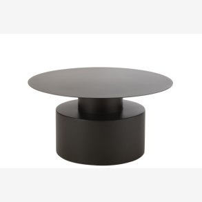 J-Line - Rundt sofabord i metal 80x41x80cm, Sort