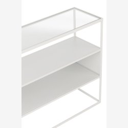J-Line - konsolbord m. 3 hylder 140x72x30cm, hvid