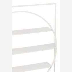 J-Line - Vg reol m. 3 hylder 80x80x13,5cm, Hvid