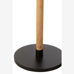 J-Line - St m. to sideborde i tr 35/35x61/47cm, Natur og Sort