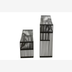 J-Line - St m. To konsolborde i tr 130/118x30x80/40cm - Flere farver