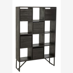 J-Line - Reol m. 5 skuffer og 7 rum 100x158x30cm - Flere farver