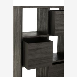 J-Line - Reol m. 5 skuffer og 7 rum 100x158x30cm - Flere farver