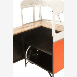 J-Line - Unik bar bus 227x152x89cm, Orange og Hvid