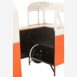 J-Line - Unik bar bus 227x152x89cm, Orange og Hvid