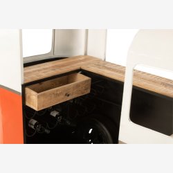 J-Line - Unik bar bus 227x152x89cm, Orange og Hvid