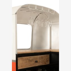 J-Line - Unik bar bus 227x152x89cm, Orange og Hvid