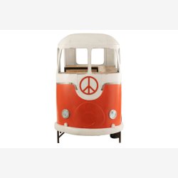 J-Line - Unik bar bus 227x152x89cm, Orange og Hvid