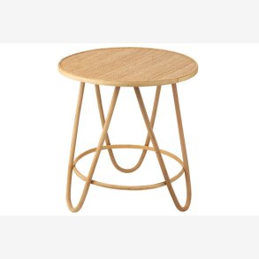 J-Line - Lille bord i flettet rattan og bambus 60x64x60cm, Natur