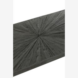 J-Line - Rektangel sofabord i tr og metal 120,5x47x70cm, Sort