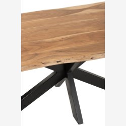 J-Line - Spisebord i massivt akacie tr 180x76x90cm - Flere farver