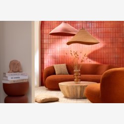 J-Line - Sofabord i massivt mango tr 88,5x32x88,5cm, Natur