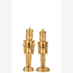 J-Line - Nddeknkker "guld" H: 31cm. 