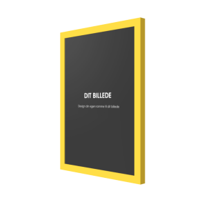 By ADJ - Tr�ramme Mat Gul 21x29,7cm. MDF Bagbekl�dning, Alm. glas