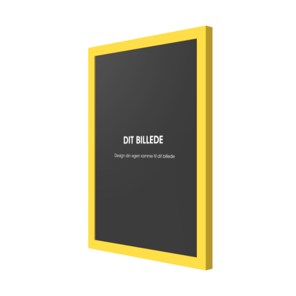 By ADJ - Tr�ramme Mat Gul 21x29,7cm. MDF Bagbekl�dning, Alm. glas