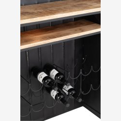 J-Line - Bar m/US Army lastbil design 220x69x148cm, Sort