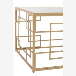 J-Line - Rektangel sofabord i metal 120x47,5x66cm, Guld 