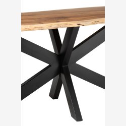 J-Line - Stort spisebord i akacie tr 200x76x90cm - Flere farver