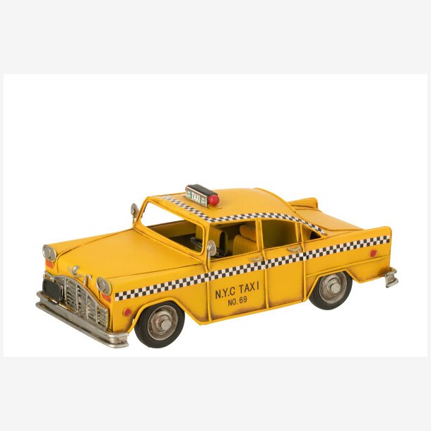 J-Line - N.Y.C Taxi Figur Gul Metal L: 28 H: 11 B: 12,5 cm. 