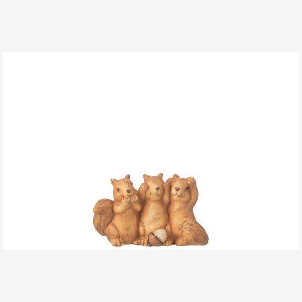 J-Line - Egern Figur "ikke se, ikke tale, ikke hre" porceln L: 15 H: 9 B: 6 cm. 