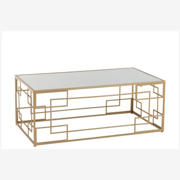 J-Line - Rektangel sofabord i metal 120x47,5x66cm, Guld 
