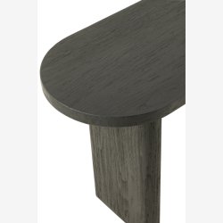 J-Line - Konsolbord i massivt teak tr 150x75x50cm, Sort