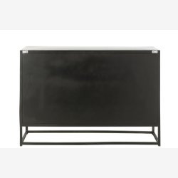 j-Line - Skab m. 3 lger og to hylder 120x81x38cm, Sort 