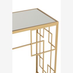 J-Line - Konsolbord i metal 120x81,5x40cm, Guld