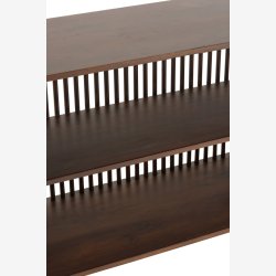 J-Line - Konsolbord m/to hylder 160x75x38cm, Mrke Brun