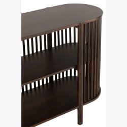 J-Line - Konsolbord m/to hylder 160x75x38cm, Mrke Brun