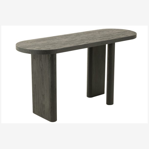 J-Line - Konsolbord i massivt teak tr 150x75x50cm, Sort