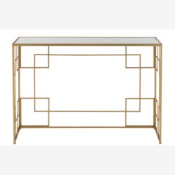 J-Line - Konsolbord i metal 120x81,5x40cm, Guld