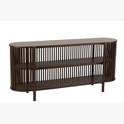 J-Line - Konsolbord m/to hylder 160x75x38cm, Mrke Brun