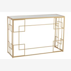 J-Line - Konsolbord i metal 120x81,5x40cm, Guld