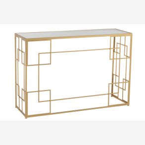 J-Line - Konsolbord i metal 120x81,5x40cm, Guld