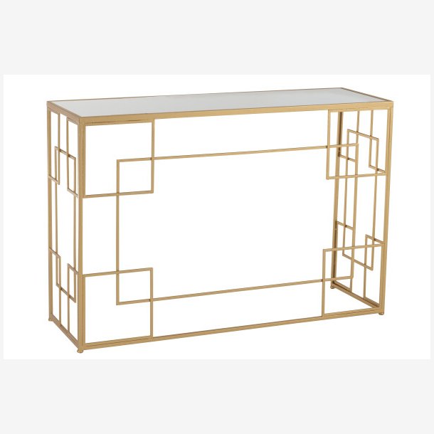 J-Line - Konsolbord i metal 120x81,5x40cm, Guld