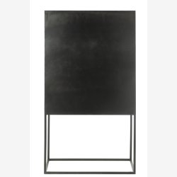 J-Line - Hjt skab m. to lger 90x162x40cm, Sort 