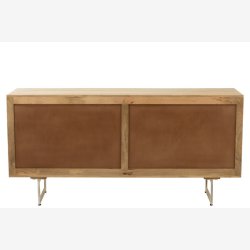 J-Line - Sknk m. 4 lger og to hylder 170x80x45cm, Natur<